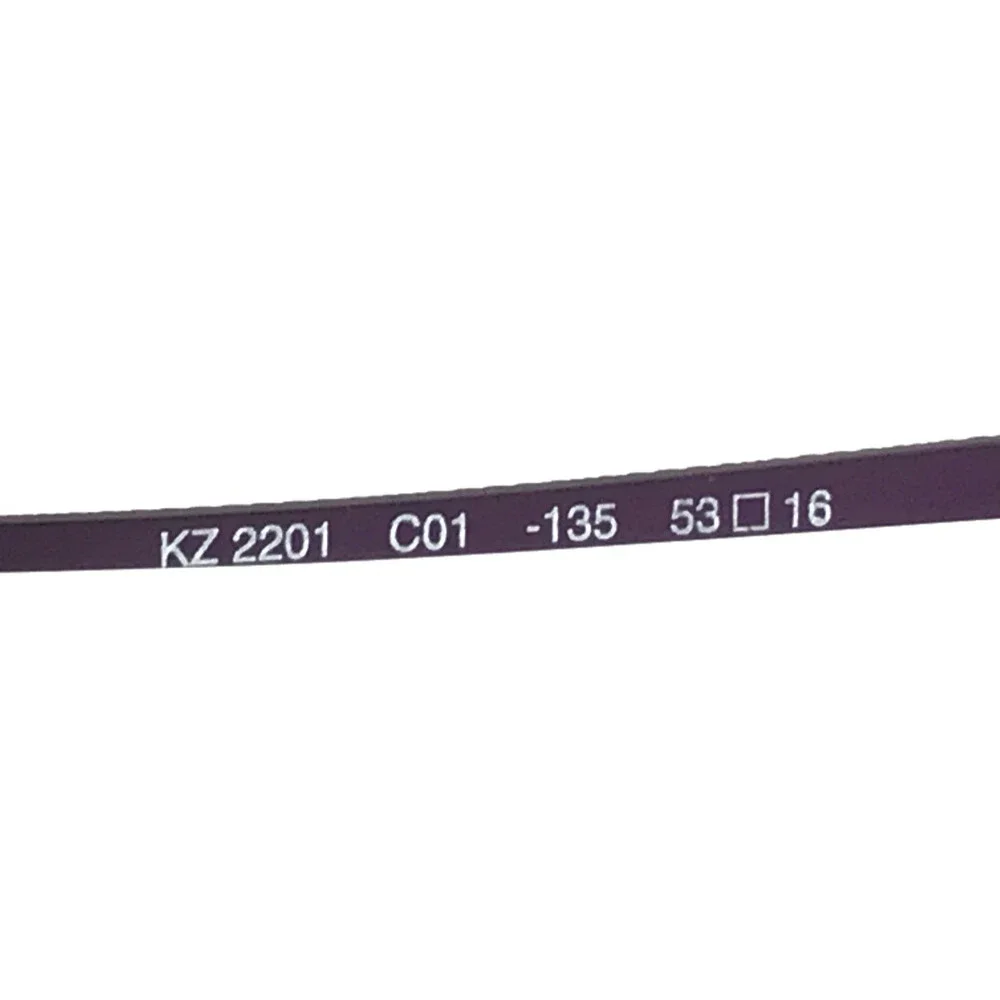 Kenzo Eyeglasses Frames KZ2201 C01 Ruthenium Gray Purple Cat Eye 53-16-135